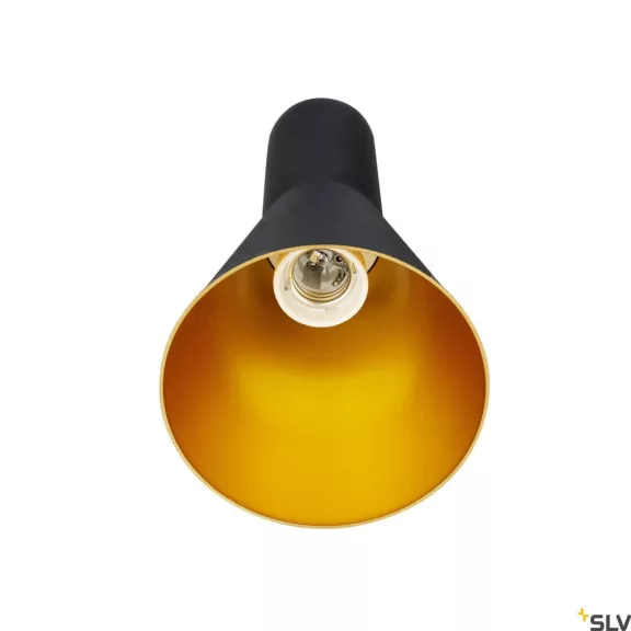 PHELIA 130 arany-fekete E27 függesztett lámpatest