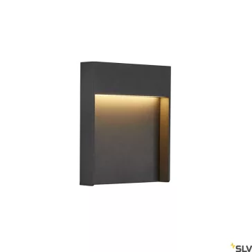 FLATT antracit IP65 14W 3000/4000K kültéri fali LED lámpa