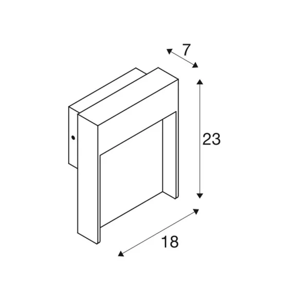 FLATT barna-antracit IP65 14W 3000/4000K kültéri fali LED lámpa