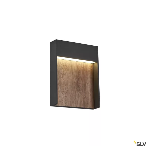 FLATT barna-antracit IP65 14W 3000/4000K kültéri fali LED lámpa