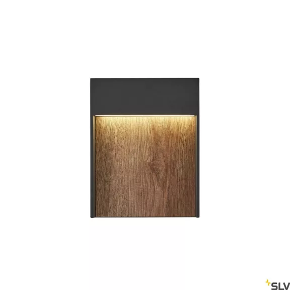 FLATT barna-antracit IP65 14W 3000/4000K kültéri fali LED lámpa