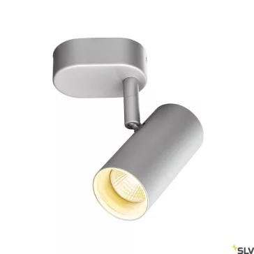   NOBLO 1 ezüst 9cm 2700K 8W 36° felületre szerelhető dimmelhető LED spot lámpa