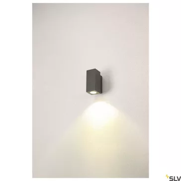   ENOLA SQUARE S LED antracit IP65 6W 3000/4000K kültéri fali lámpa