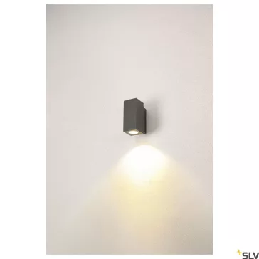   ENOLA SQUARE S LED antracit IP65 6W 3000/4000K kültéri fali lámpa