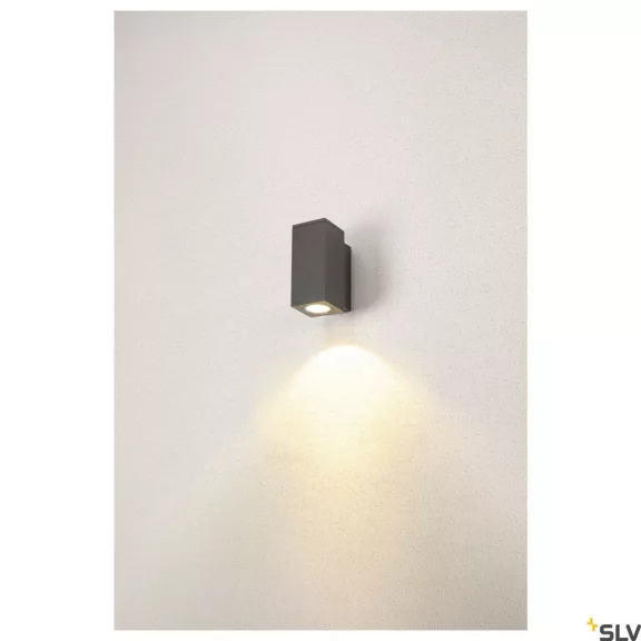 ENOLA SQUARE S LED antracit IP65 6W 3000/4000K kültéri fali lámpa