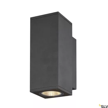   ENOLA SQUARE UP-DOWN S LED antracit IP65 7W 3000/4000K kültéri fali lámpa