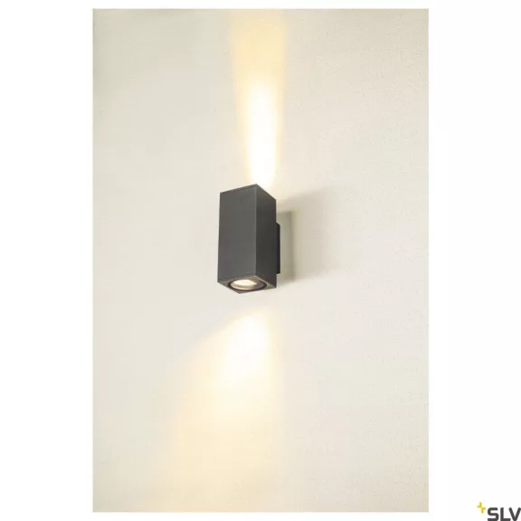 ENOLA SQUARE UP-DOWN M LED antracit IP65 19W 3000/4000K kültéri fali lámpa