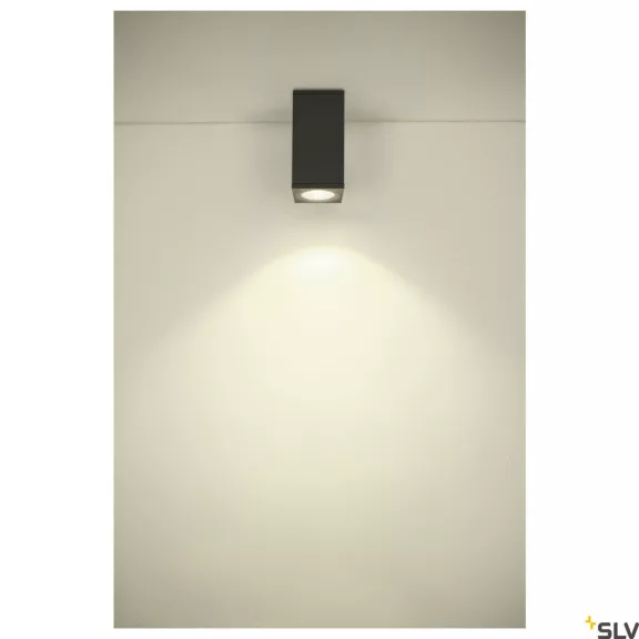 ENOLA SQUARE S LED antracit IP65 9W 3000/4000K kültéri mennyezeti lámpa