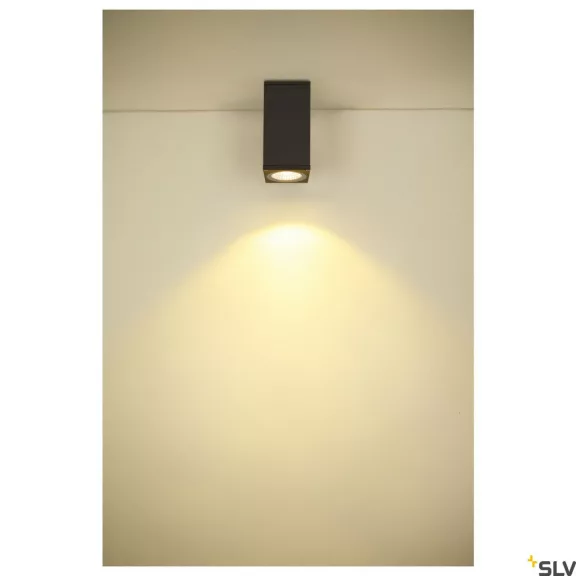 ENOLA SQUARE S LED antracit IP65 9W 3000/4000K kültéri mennyezeti lámpa