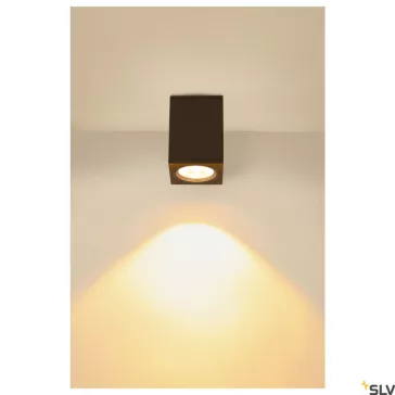   ENOLA SQUARE M LED antracit IP65 10W 3000/4000K kültéri mennyezeti lámpa