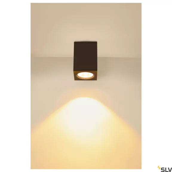 ENOLA SQUARE M LED antracit IP65 10W 3000/4000K kültéri mennyezeti lámpa