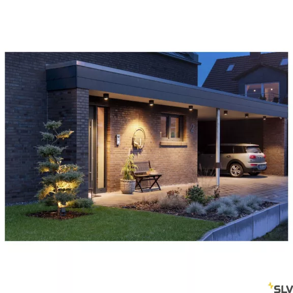 ENOLA SQUARE M LED antracit IP65 10W 3000/4000K kültéri mennyezeti lámpa