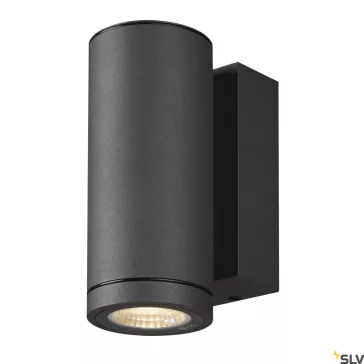   ENOLA ROUND S LED antracit IP65 6W 3000/4000K kültéri fali lámpa