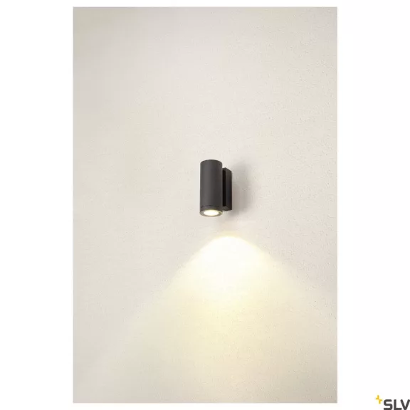 ENOLA ROUND S LED antracit IP65 6W 3000/4000K kültéri fali lámpa