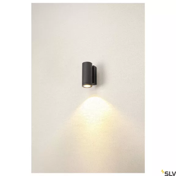 ENOLA ROUND S LED antracit IP65 6W 3000/4000K kültéri fali lámpa