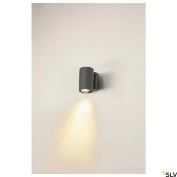   ENOLA ROUND M LED antracit IP65 10W 3000/4000K kültéri fali lámpa