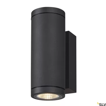   ENOLA ROUND UP-DOWN S LED antracit IP65 7W 3000/4000K kültéri fali lámpa