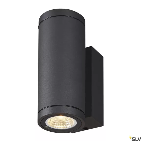 ENOLA ROUND UP-DOWN S LED antracit IP65 7W 3000/4000K kültéri fali lámpa