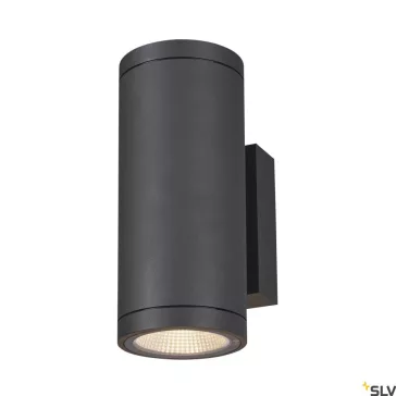   ENOLA ROUND UP-DOWN M LED antracit IP65 19W 3000/4000K kültéri fali lámpa