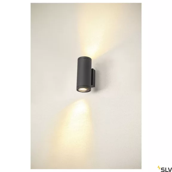 ENOLA ROUND UP-DOWN M LED antracit IP65 19W 3000/4000K kültéri fali lámpa
