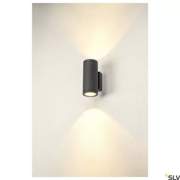 ENOLA ROUND UP-DOWN M LED antracit IP65 19W 3000/4000K kültéri fali lámpa