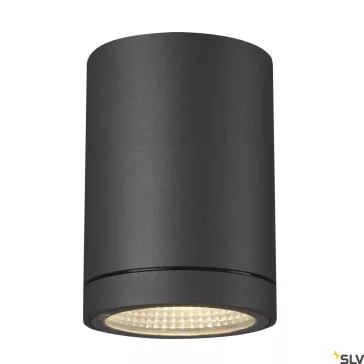   ENOLA ROUND S LED antracit IP65 9W 3000/4000K kültéri mennyezeti lámpa