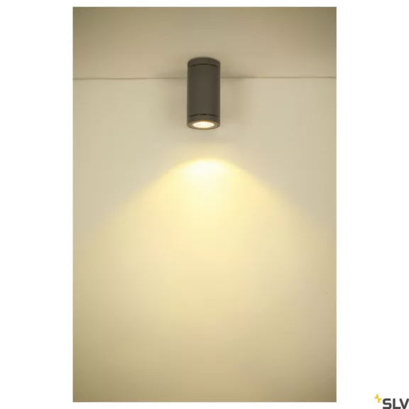 ENOLA ROUND S LED antracit IP65 9W 3000/4000K kültéri mennyezeti lámpa