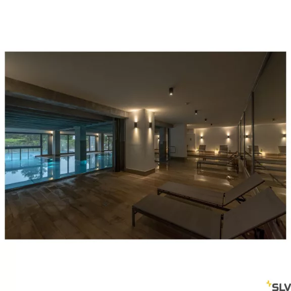 ENOLA ROUND M LED antracit IP65 10W 3000/4000K kültéri mennyezeti lámpa