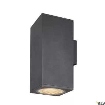   ENOLA SQUARE UP-DOWN L LED antracit IP65 53W 3000/4000K kültéri fali lámpa