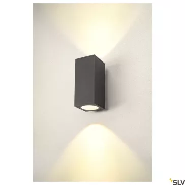   ENOLA SQUARE UP-DOWN L LED antracit IP65 53W 3000/4000K kültéri fali lámpa