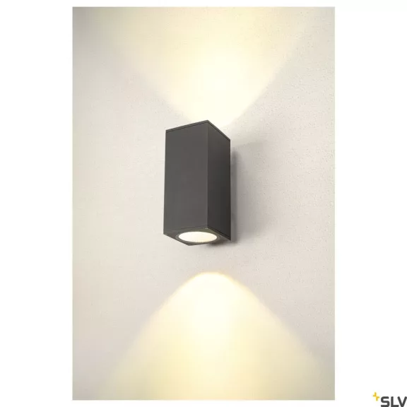 ENOLA SQUARE UP-DOWN L LED antracit IP65 53W 3000/4000K kültéri fali lámpa