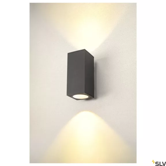ENOLA SQUARE UP-DOWN L LED antracit IP65 53W 3000/4000K kültéri fali lámpa
