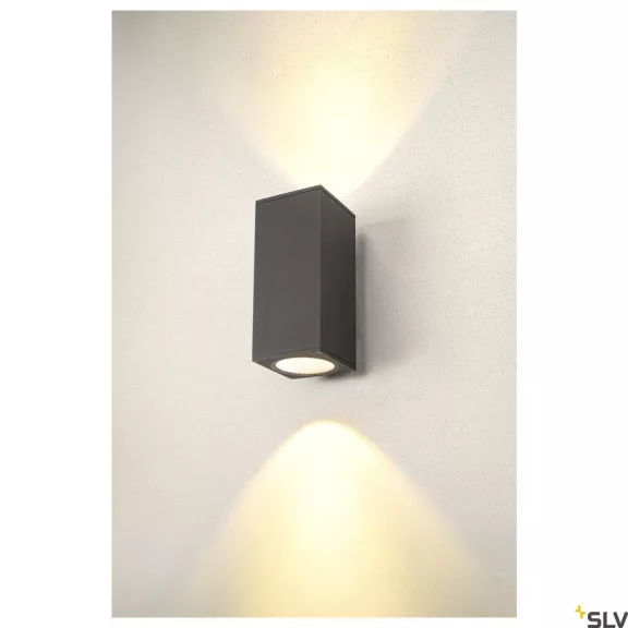 ENOLA SQUARE UP-DOWN L LED antracit IP65 53W 3000/4000K kültéri fali lámpa