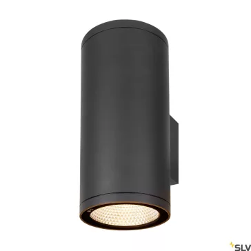   ENOLA ROUND UP-DOWN L LED antracit IP65 53W 3000/4000K kültéri fali lámpa