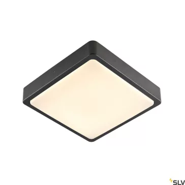   AINOS SQUARE antracit IP65 17W 3000K, 4000K kültéri fali és mennyezeti LED lámpa