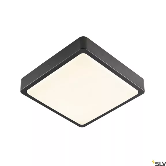 AINOS SQUARE antracit IP65 17W 3000K, 4000K kültéri fali és mennyezeti LED lámpa