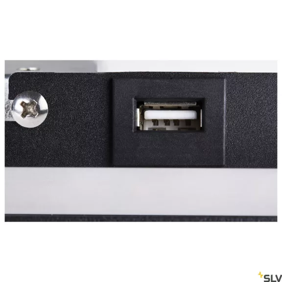 SOMNILA SPOT LED fekete 13W 3000K 110° USB csatlakozós JOBB oldali fali olvasó lámpa