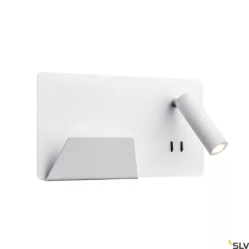   SOMNILA SPOT LED fehér 13W 3000K 110° USB csatlakozós BAL oldali fali olvasó lámpa