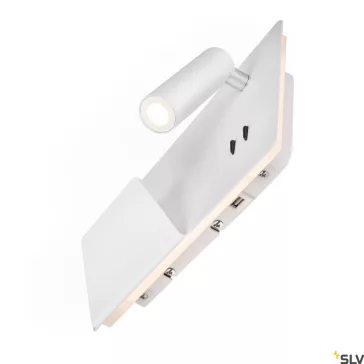   SOMNILA SPOT LED fehér 13W 3000K 110° USB csatlakozós BAL oldali fali olvasó lámpa