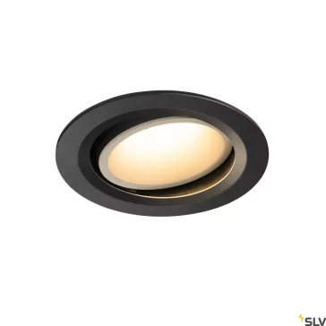   NUMINOS MOVE DL L fekete-fehér 16cm 3000K 55° 25,41W állítható süllyesztett LED spot lámpa