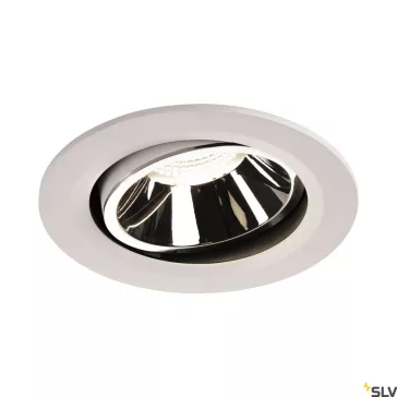   NUMINOS MOVE DL L fehér-króm 16cm 4000K 55° 25,41W állítható süllyesztett LED spot lámpa