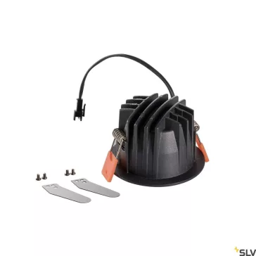   NUMINOS DL S fekete 8cm 2700K 55° 8,6W süllyesztett LED spot lámpa