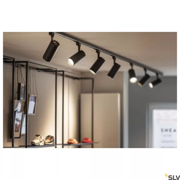 NUMINOS TRACK 3 PHASE M fekete 8.5cm 3000K 36° 20,1W dimmelhető LED spot lámpa 3 fázisú sínhez