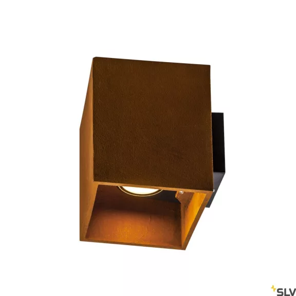 RUSTY UP-DOWN WL LED corten acél IP65 14W 3000/4000K négyszögletes kültéri fali lámpa