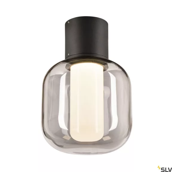 OVALISK CL antracit IP65 7,5W 3000-4000K kültéri mennyezeti LED lámpa