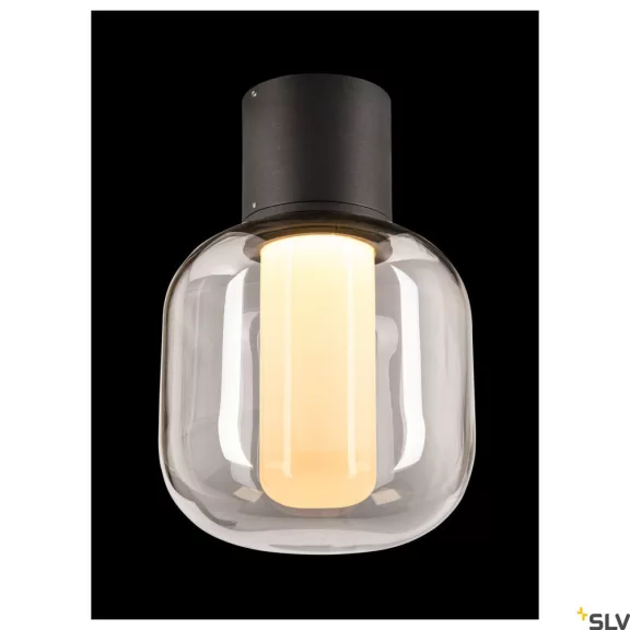 OVALISK CL antracit IP65 7,5W 3000-4000K kültéri mennyezeti LED lámpa