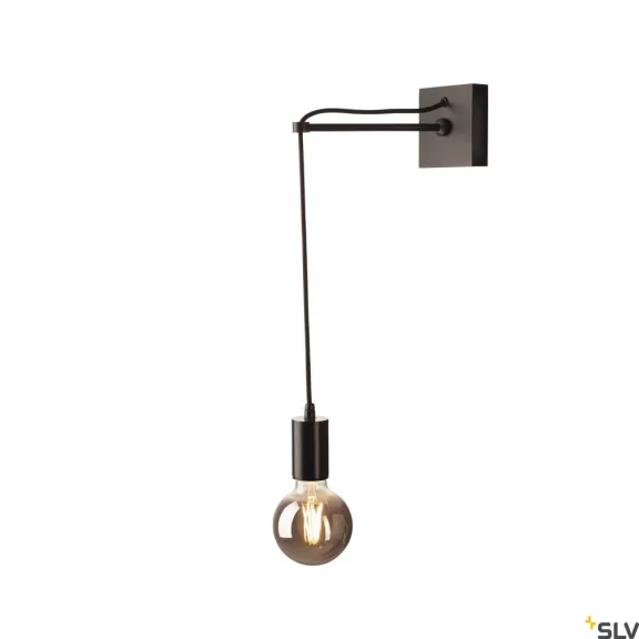 FITU CRANE BASE fekete fali lámpa függesztő szett