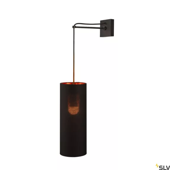 FITU CRANE BASE fekete fali lámpa függesztő szett