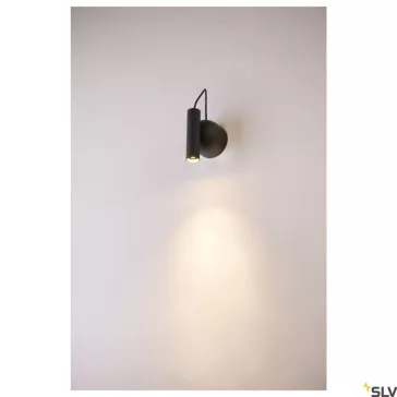   KARPO MAGN WL LED fekete 6.2w 3000K 38° dimmelhető fali olvasó lámpa mágneses rögzítéssel