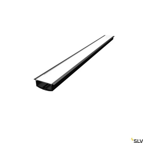 GRAZIA 60 fekete 1,5m hosszú 8,6cmx3,3cm-es süllyesztett LED profil